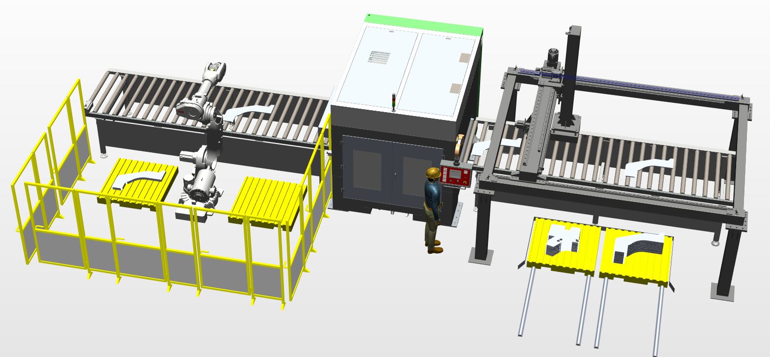 祥生切割后處理柔性生產線 1
